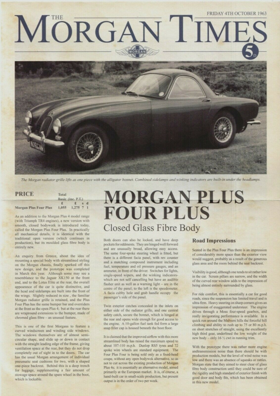 Morgan Times, 4 large pages (A3), 2009, UK, English language