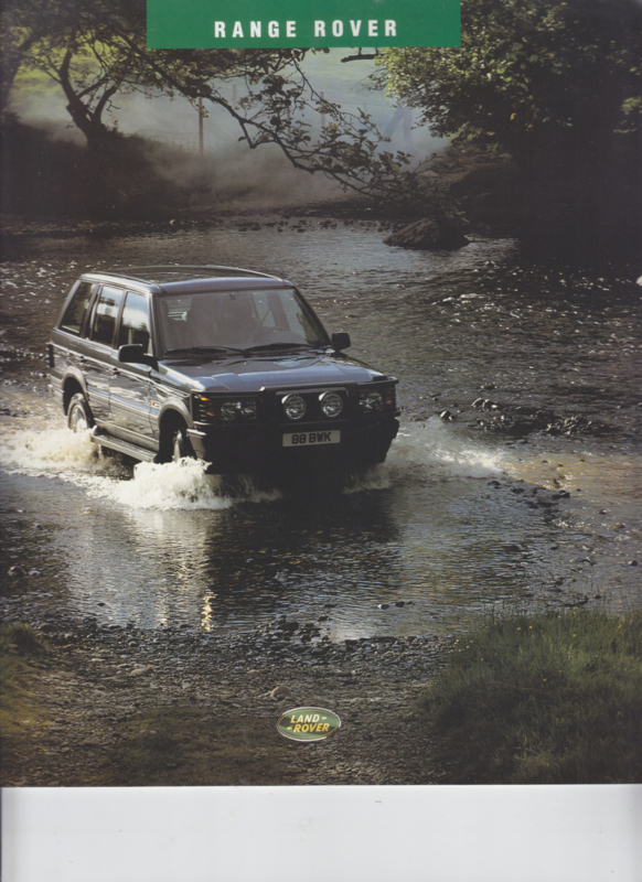 Range Rover accessories brochure, 16 square pages, 1994, German language