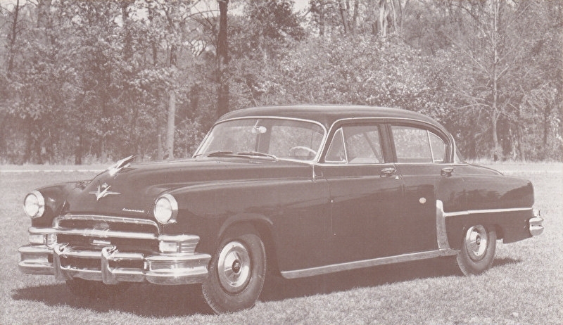 Custom Imperial 4-Door Sedan, US postcard, standard size, 1953, Dealers Supply # 68-H