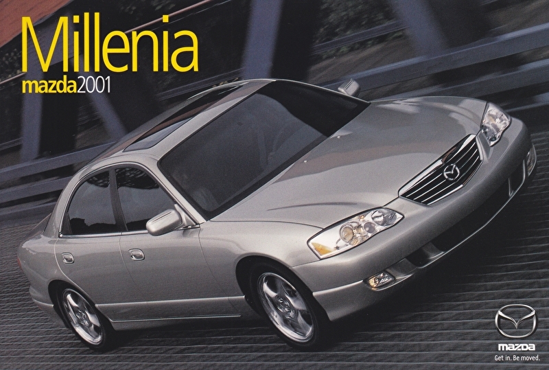 Millenia Sedan, 2001, US postcard, A5-size