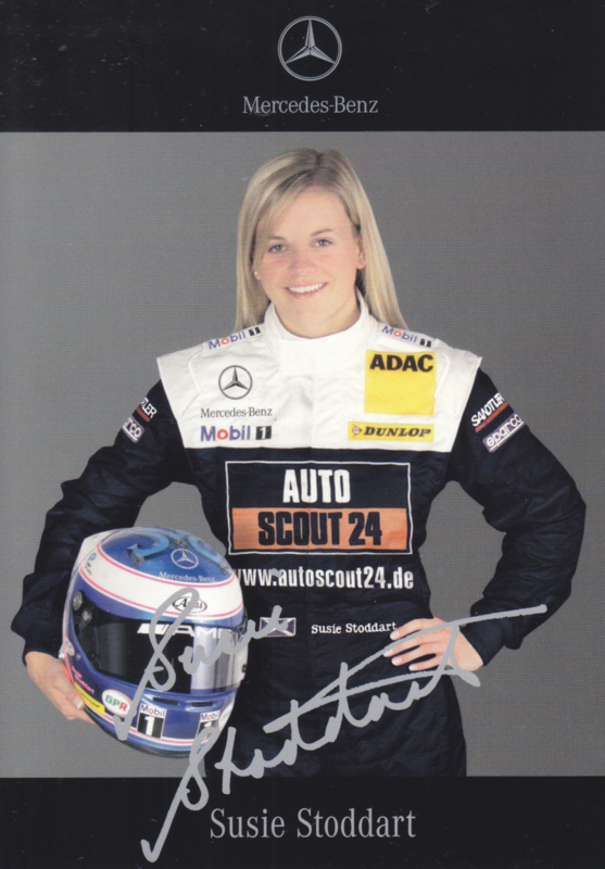 Susie Stoddart - DTM 2006 - auto gram postcard, German