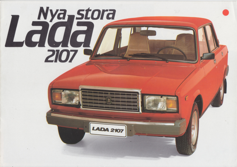 2107 Sedan brochure, 10 pages, 1983, Swedish language