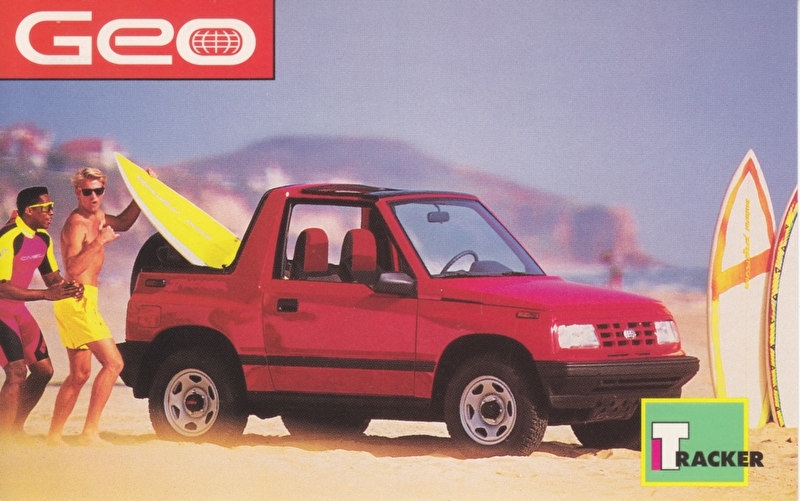 Tracker, US postcard, standard size, 1992