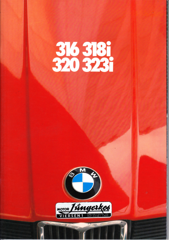 316/318i/320/323i brochure, 40 pages, A4-size, 2/1980, German language