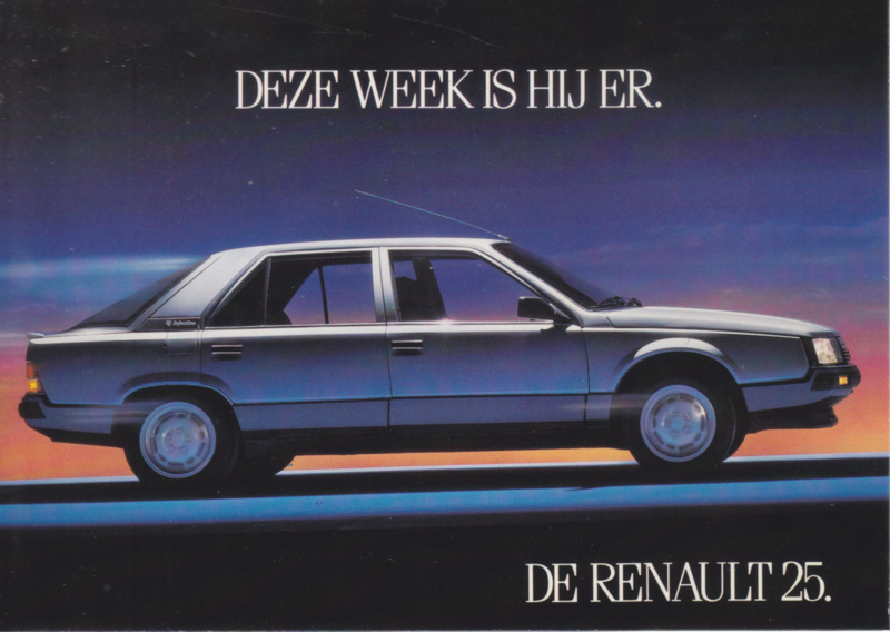25, A6 size postcard, Dutch language, 1984 (Belgium)