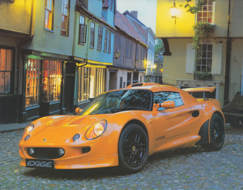 Exige, 2 page leaflet, 25 x 19,5 cm, factory-issued, English
