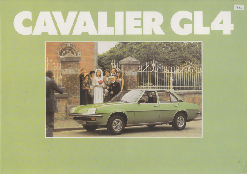 Cavalier Sedan GL4, 4 pages, Dutch language, about 1979