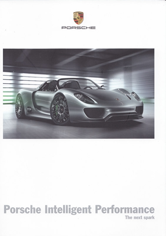 Porsche Intelligent Performance with 918, 28 pages, 03/2010, English language