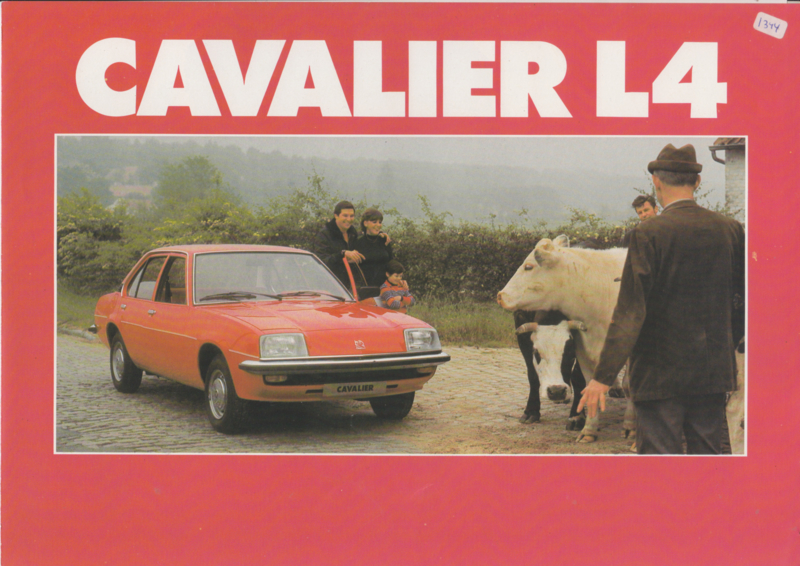 Cavalier Sedan L4, 4 pages, Dutch language, about 1979