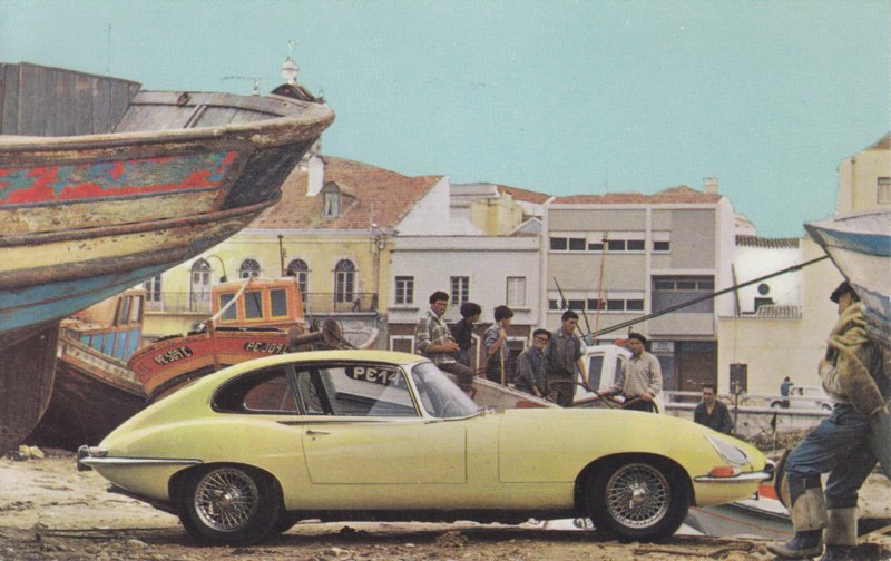 XK-E 2+2 Family Coupe postcard, USA, standard size, about 1966