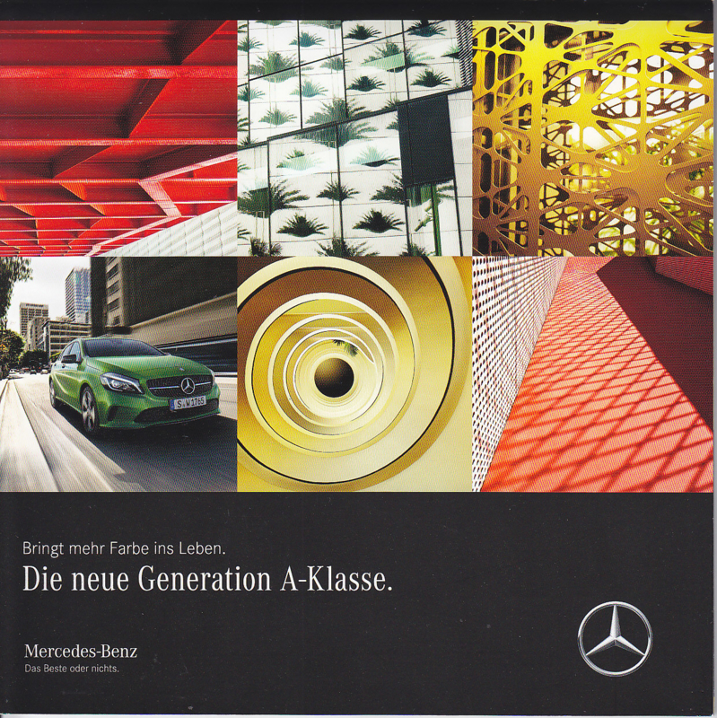 A-Klasse new generation brochure, 32 pages, square, 07/2015, German language