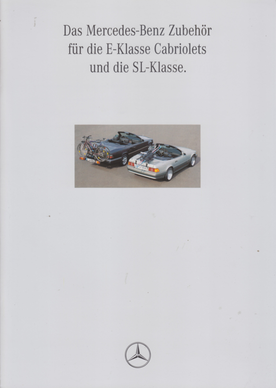 SL & E-Class accessories brochure. 8 pages, 08/1995, German language