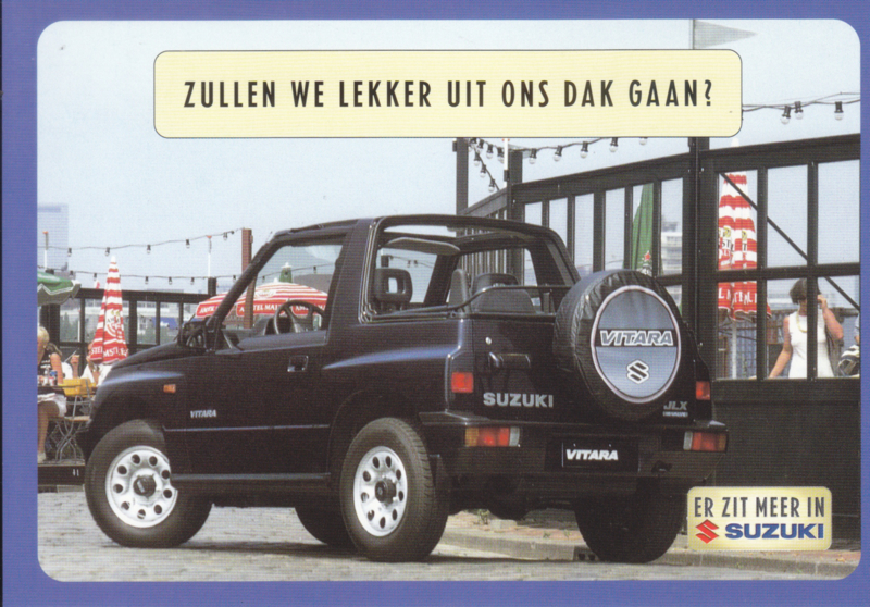 Vitara, DIN A6-size postcard, Dutch language, 1999