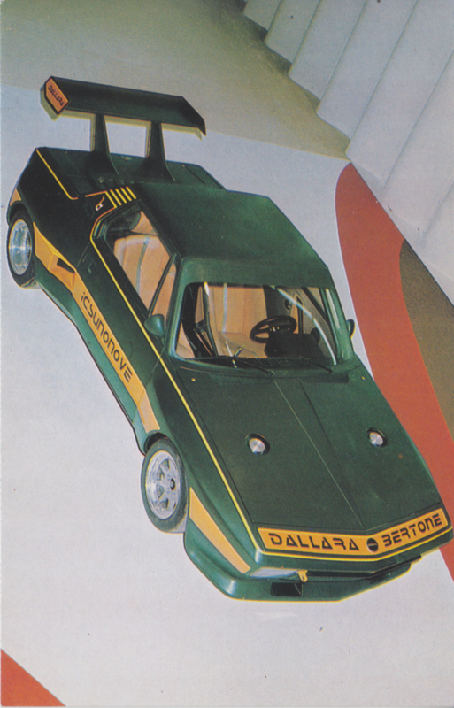 Fiat X 1/9 Dallara collectors card, Japanese text, number 32, 1977