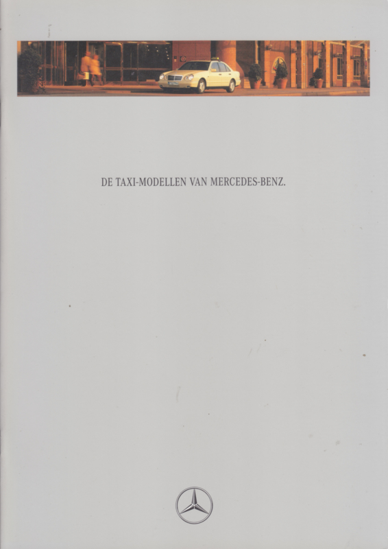 Taxi-Models brochure. 20 pages, 08/1995, Dutch language