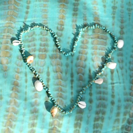 Necklace Indy Shell - Turquoise - Hot Lava