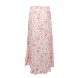 Skirt Midi Overslag pink print 8120817 - Isla Ibiza Bonita