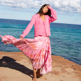 Long skirt tie-dye fantasy mix pink 8122805 Isla Ibiza Bonita