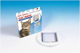 Cat Mate Kattenluik Rond Wit 210 - deur tot 30mm