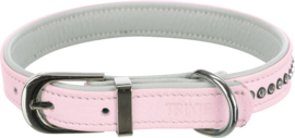 Active Comfort Halsband met Strass-Steentjes - Roze - S - 23-28 cm/15 mm