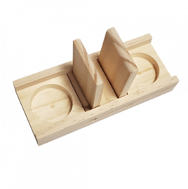 Knaagdierspeelgoed Houten Sniffle `n Snack Puzzel Edd 18x7x2,5cm