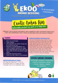 Ekoo Animal Bedding 'Exotic Kokos Fijn' - 25L