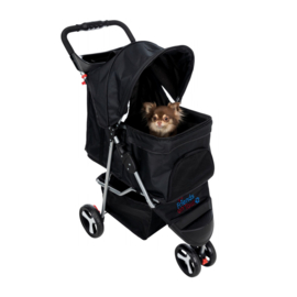 HondenBuggy - Zwart - 47 × 100 × 80 cm - tot 11 kg