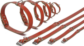 Halsband Hond - Leer - Rood- 47 cm x 18 mm - 8712695051947