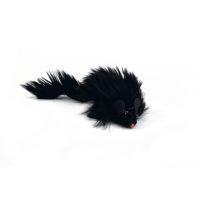 Pluche Muis Langhaar met Piep