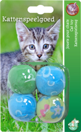 Kat Rammebal Pluche Pastel 4st