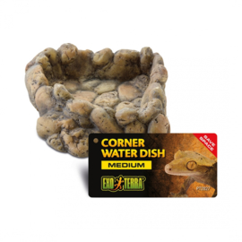 Exo Terra Corner Water Dish Medium - 14x16x4cm