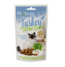 Profine Zachte Kattensnack Kalkoen met Gras 50 gram - Graanvrij