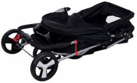 HondenBuggy - Zwart - 47 × 100 × 80 cm - tot 11 kg