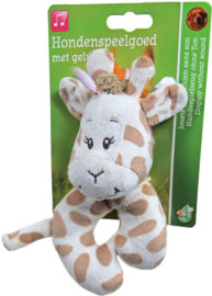 Hondenspeelgoed Pluche Giraffe 13cm met Piep