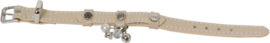 Halsband Beige Leer 29cm