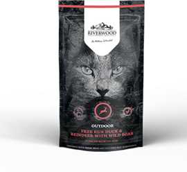 Riverwood Kat Graanvrij, Outdoor (Eend, Rendier en Wild Zwijn) 300 gram