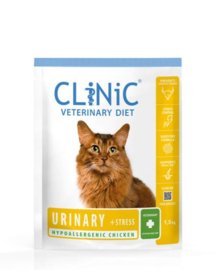 Clinic Urinary + Stress / Blaasgruis Adult Kat 1,5kg