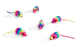 Speelmuisjes Rainbow, 6 stuks