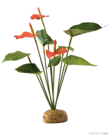 Exo Terra Anthurium Bush / Flamingo Bloem - 30cm - 6,5x5x29cm