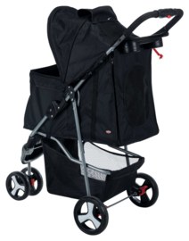 HondenBuggy - Zwart - 47 × 100 × 80 cm - tot 11 kg