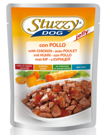 Stuzzy Dog Food Pouch Kip in Gelei 100gr