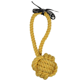 'Are You Knots' Bal Met Lus Geel 37 cm