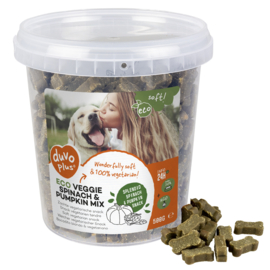 Beloningssnoepjes Hond Vegetarisch - Soft! Eco Veggie Spinazie & Pompoen Mix - 500gr