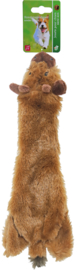 Hondenspeelgoed Eland Plat Pluche bruin 55 cm zonder piep