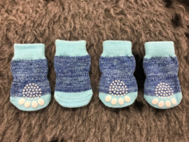 Hondensokken Blauw met Antislip €5,-