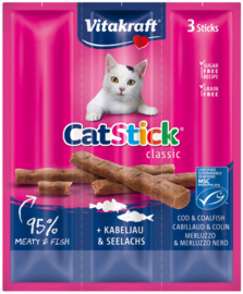 Cat-Stick Mini met Kabeljauw en Tonijn 3st
