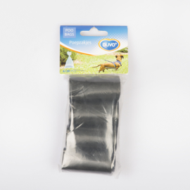 Poepzakjes Zwart Rol 4x 20 stuks