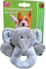 Hondenspeelgoed Pluche Olifant 13 cm met Geluid