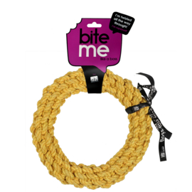 'Da-Chain' Gevlochten Ring Geel 28 cm