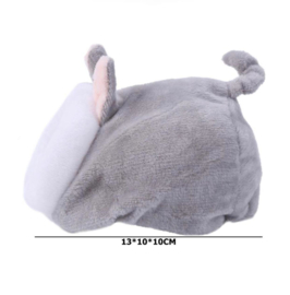 Hamsterhuis Bunny Grijs